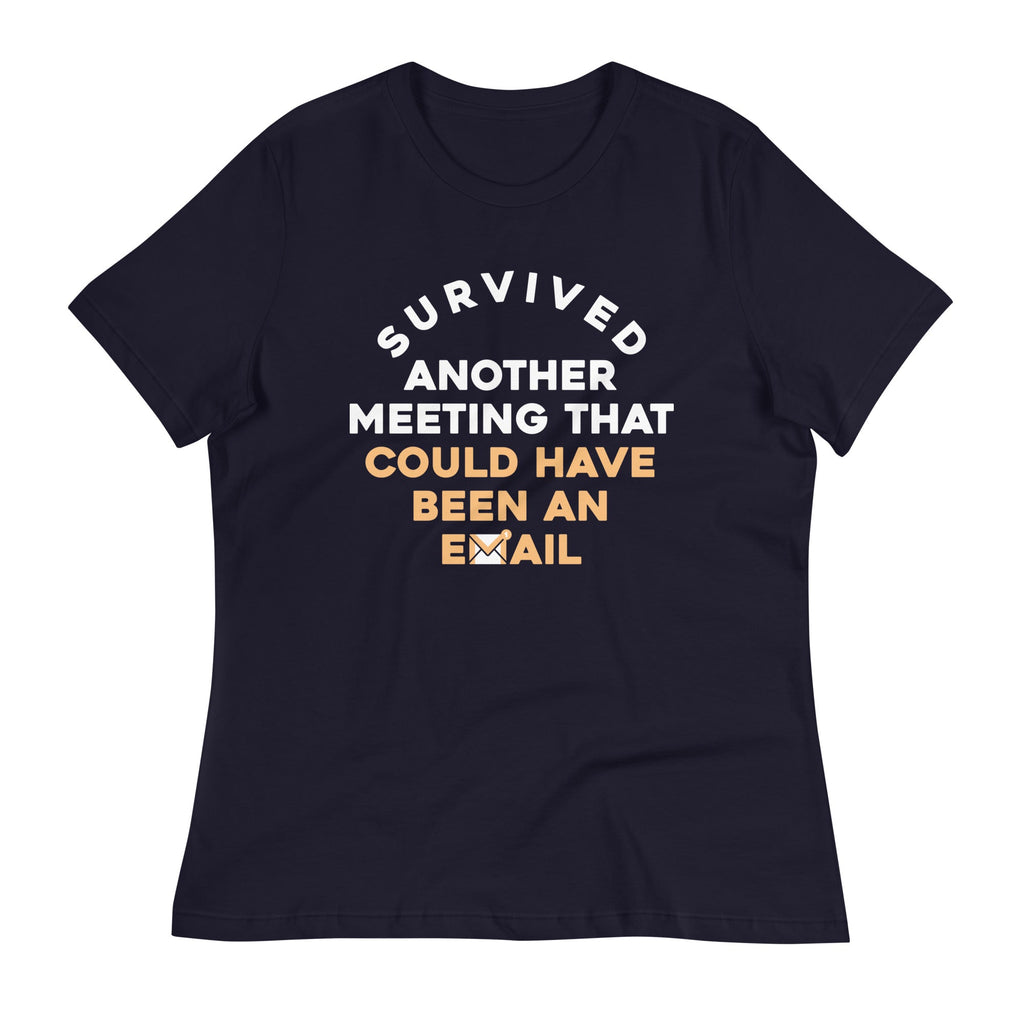 Survived Another Meeting Women's Signature - Adult & Kids T-Shirts, Sweatshirts & Hoodies apparel design preview 1