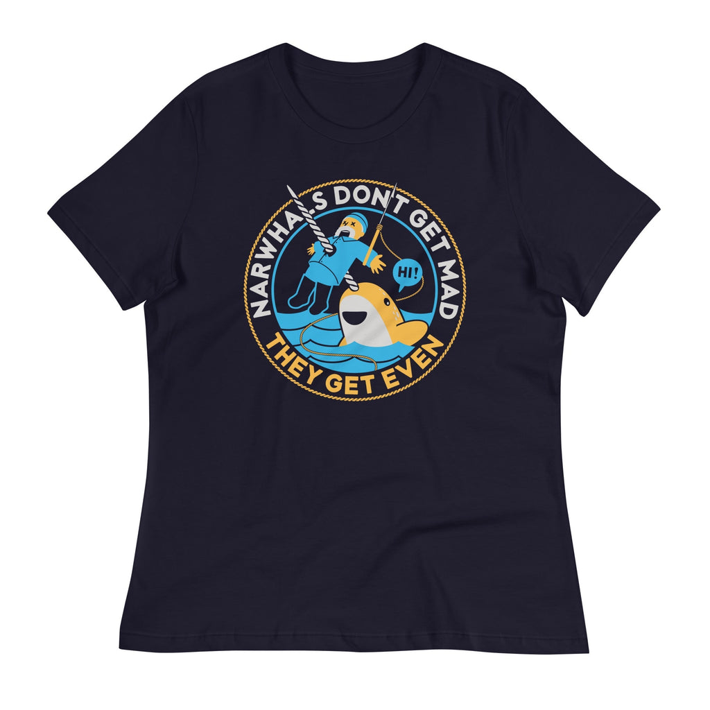 Narwhals Don't Get Mad Women's Signature - Adult & Kids T-Shirts, Sweatshirts & Hoodies apparel design preview 1