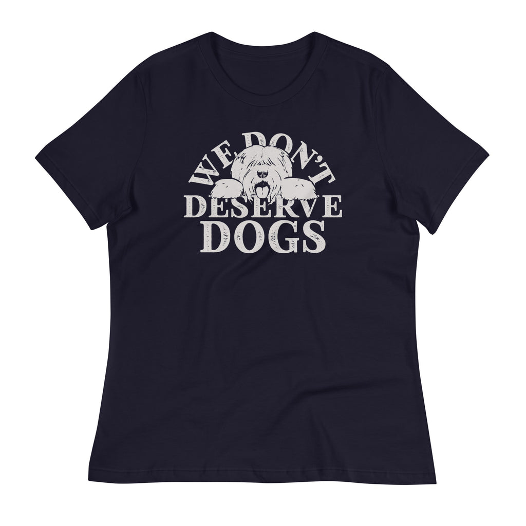 We Don't Deserve Dogs Women's Signature - Adult & Kids T-Shirts, Sweatshirts & Hoodies apparel design preview 1
