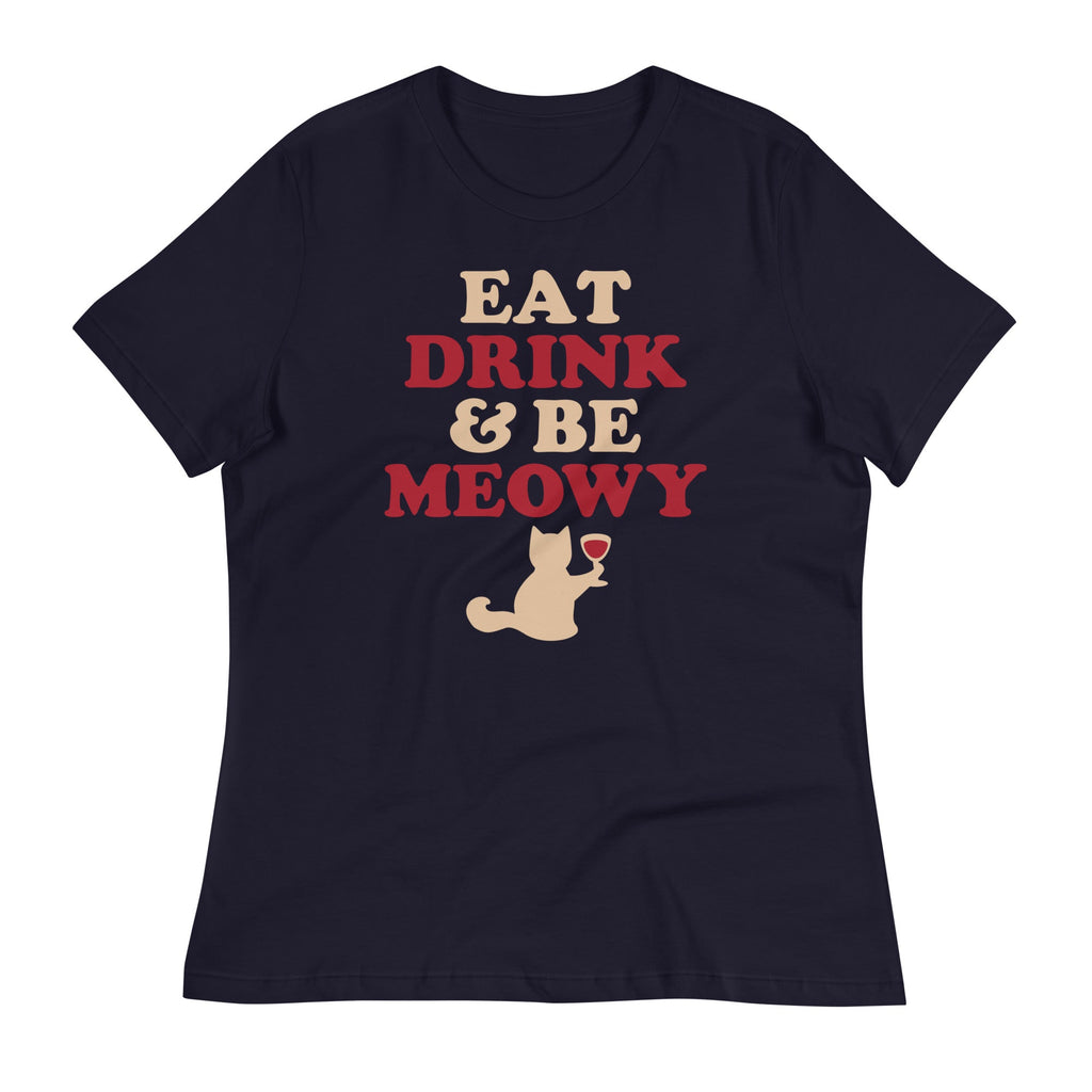 Eat Drink Be Meowy Women's Signature - Adult & Kids T-Shirts, Sweatshirts & Hoodies apparel design preview 1