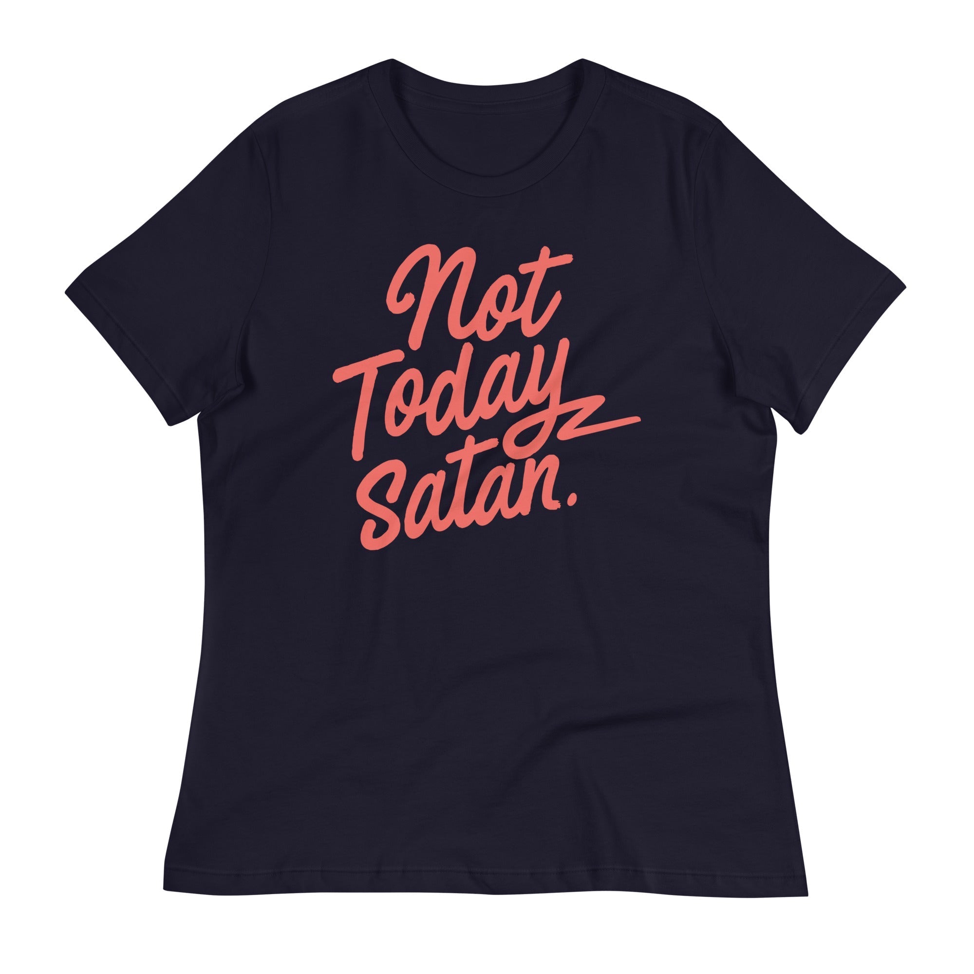 Not Today Satan Women's Signature - Adult & Kids T-Shirts, Sweatshirts & Hoodies apparel design preview 1