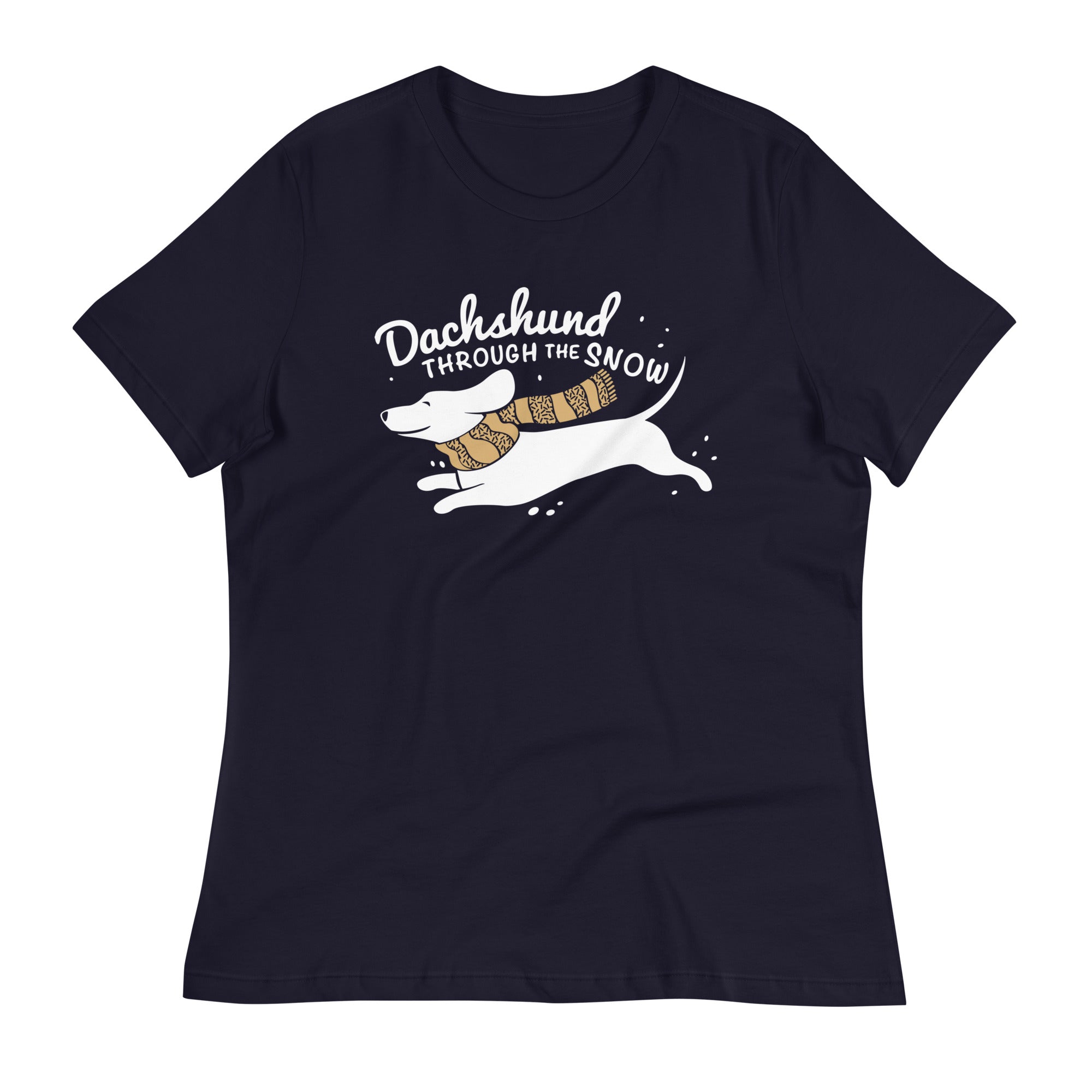 Dachshund Through The Snow Women's Signature - Adult & Kids T-Shirts, Sweatshirts & Hoodies apparel design preview 1