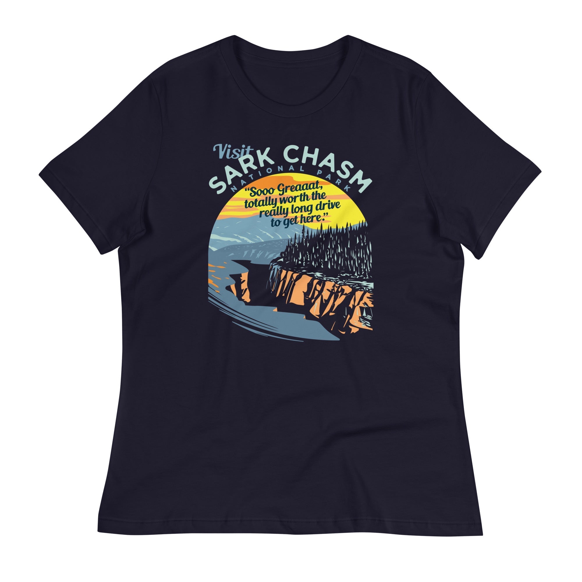 Visit Sark Chasm Women's Signature - Adult & Kids T-Shirts, Sweatshirts & Hoodies apparel design preview 1
