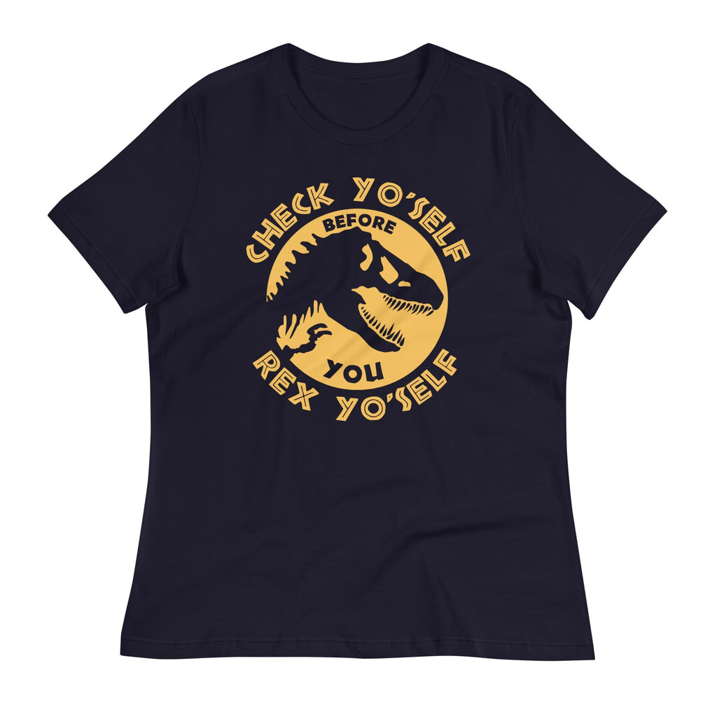 Check Yo'Self Before You Rex Women's Signature - Adult & Kids T-Shirts, Sweatshirts & Hoodies apparel design preview 1