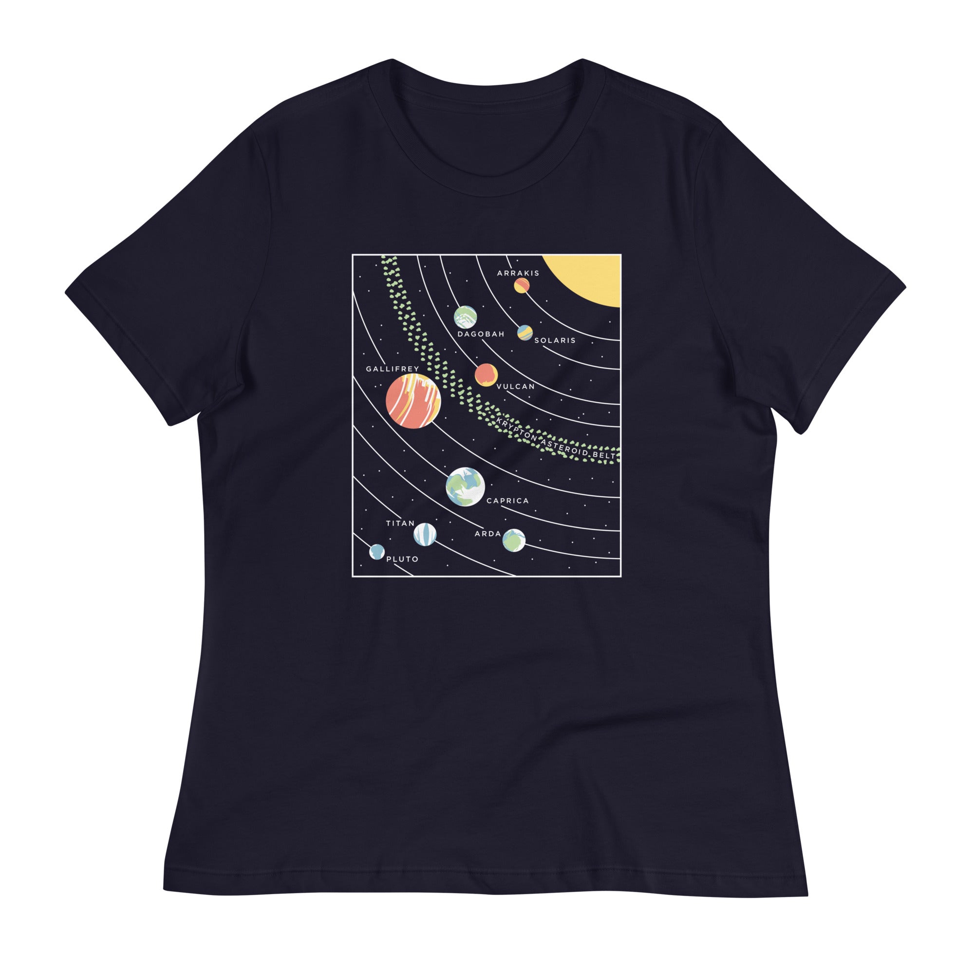 9 Planets Women's Signature - Adult & Kids T-Shirts, Sweatshirts & Hoodies apparel design preview 1
