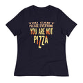 You Are Not Pizza Women's Signature - Adult & Kids T-Shirts, Sweatshirts & Hoodies apparel design preview 1