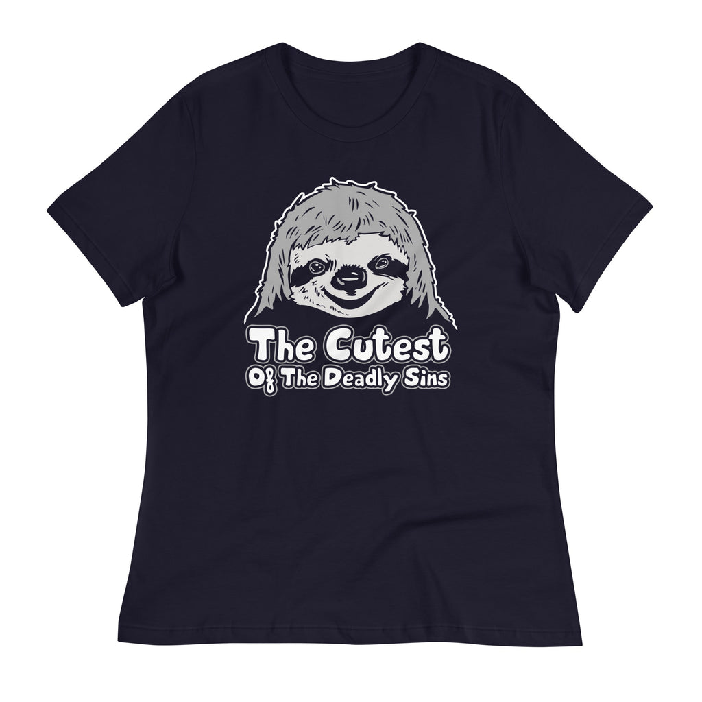 Sloth, The Cutest Of Deadly Sins Women's Signature - Adult & Kids T-Shirts, Sweatshirts & Hoodies apparel design preview 1
