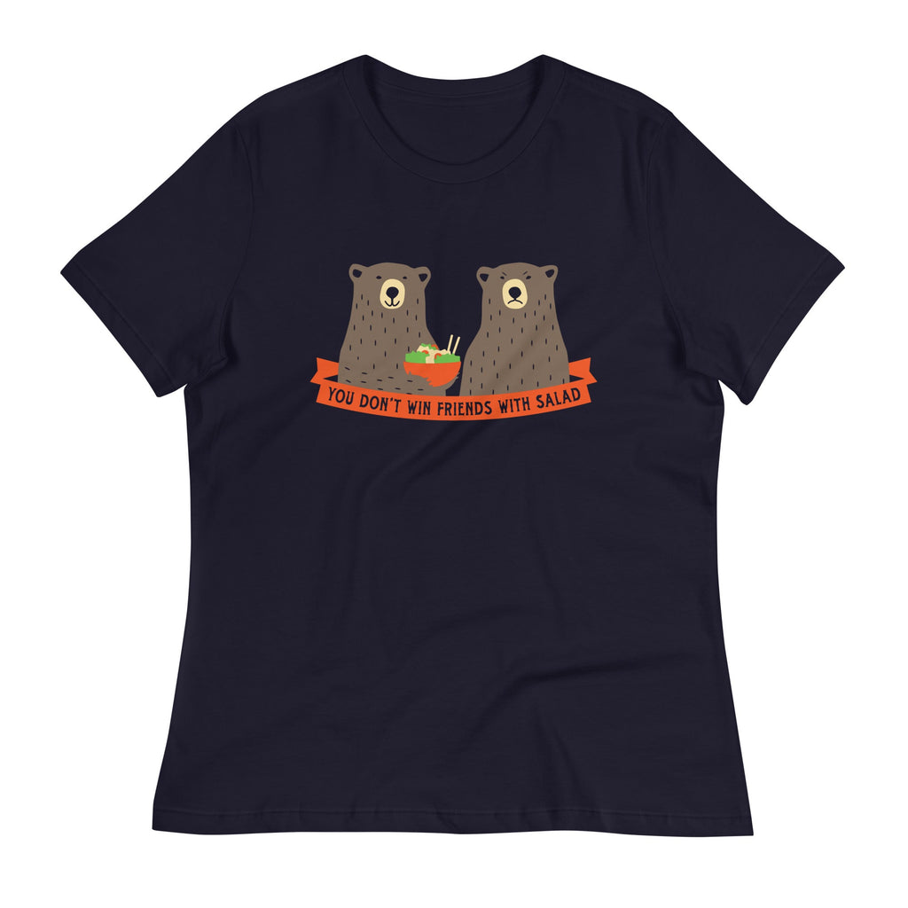 You Don't Win Friends With Salad Women's Signature - Adult & Kids T-Shirts, Sweatshirts & Hoodies apparel design preview 1