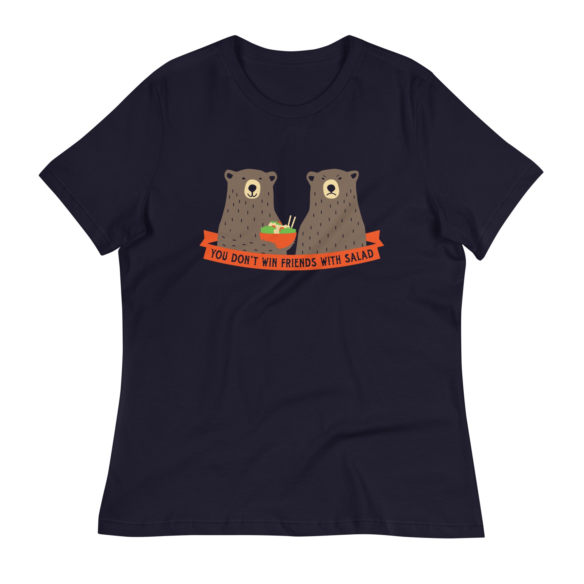 You Don't Win Friends With Salad Women's Signature - Adult & Kids T-Shirts, Sweatshirts & Hoodies apparel design preview 1