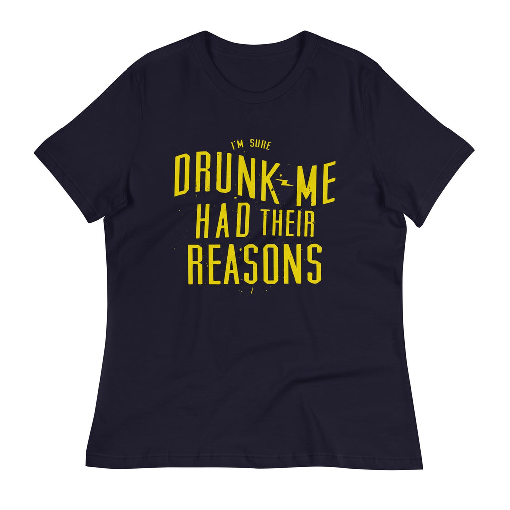 Drunk Me Had Their Reasons Women's Signature - Adult & Kids T-Shirts, Sweatshirts & Hoodies apparel design preview 1