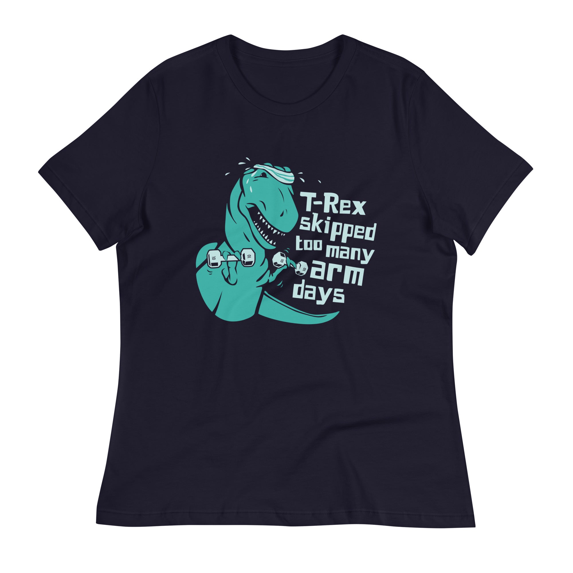 T-Rex Skipped Too Many Arm Days Women's Signature - Adult & Kids T-Shirts, Sweatshirts & Hoodies apparel design preview 1