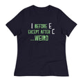 I Before E Except After C Women's Signature - Adult & Kids T-Shirts, Sweatshirts & Hoodies apparel design preview 1