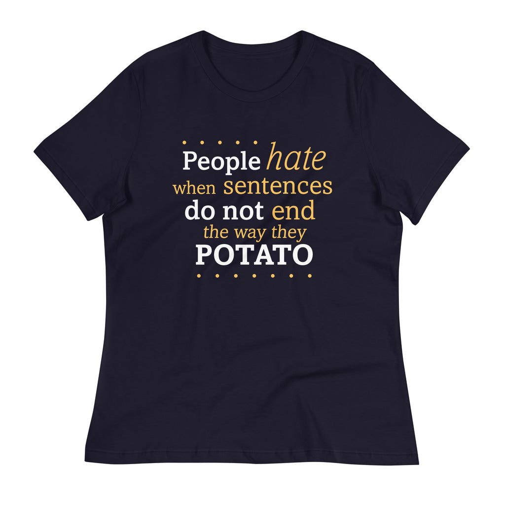 Sentences That End In Potato Women's Signature - Adult & Kids T-Shirts, Sweatshirts & Hoodies apparel design preview 1
