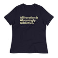 Alliteration Is Alarmingly Addictive Women's - Adult & Kids T-Shirts, Sweatshirts & Hoodies apparel design preview 1