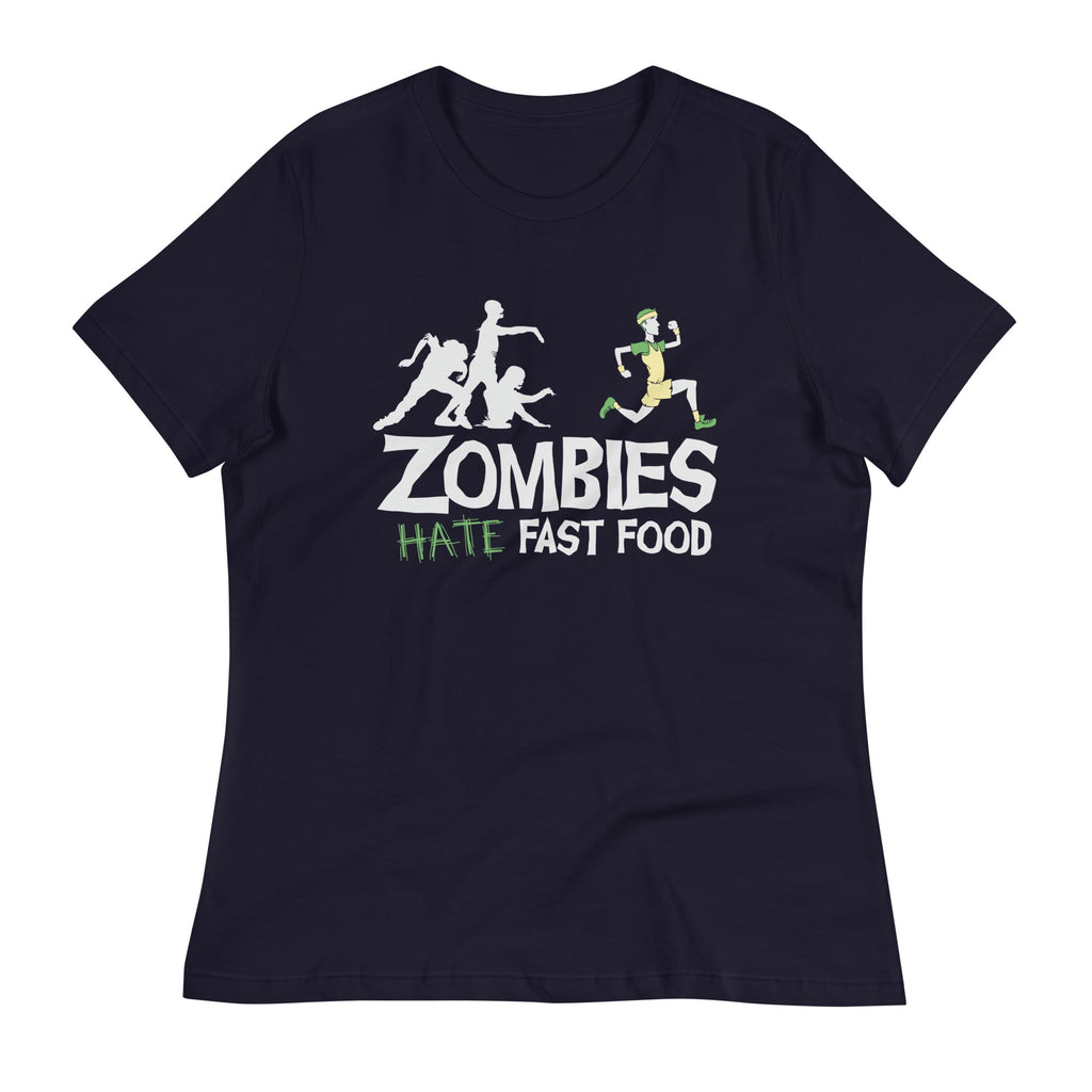 Zombies Hate Fast Food Women's Signature - Adult & Kids T-Shirts, Sweatshirts & Hoodies apparel design preview 1