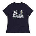 Zombies Hate Fast Food Women's Signature - Adult & Kids T-Shirts, Sweatshirts & Hoodies apparel design preview 1