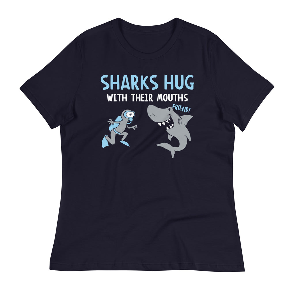 Sharks Hug With Their Mouths Women's Signature - Adult & Kids T-Shirts, Sweatshirts & Hoodies apparel design preview 1