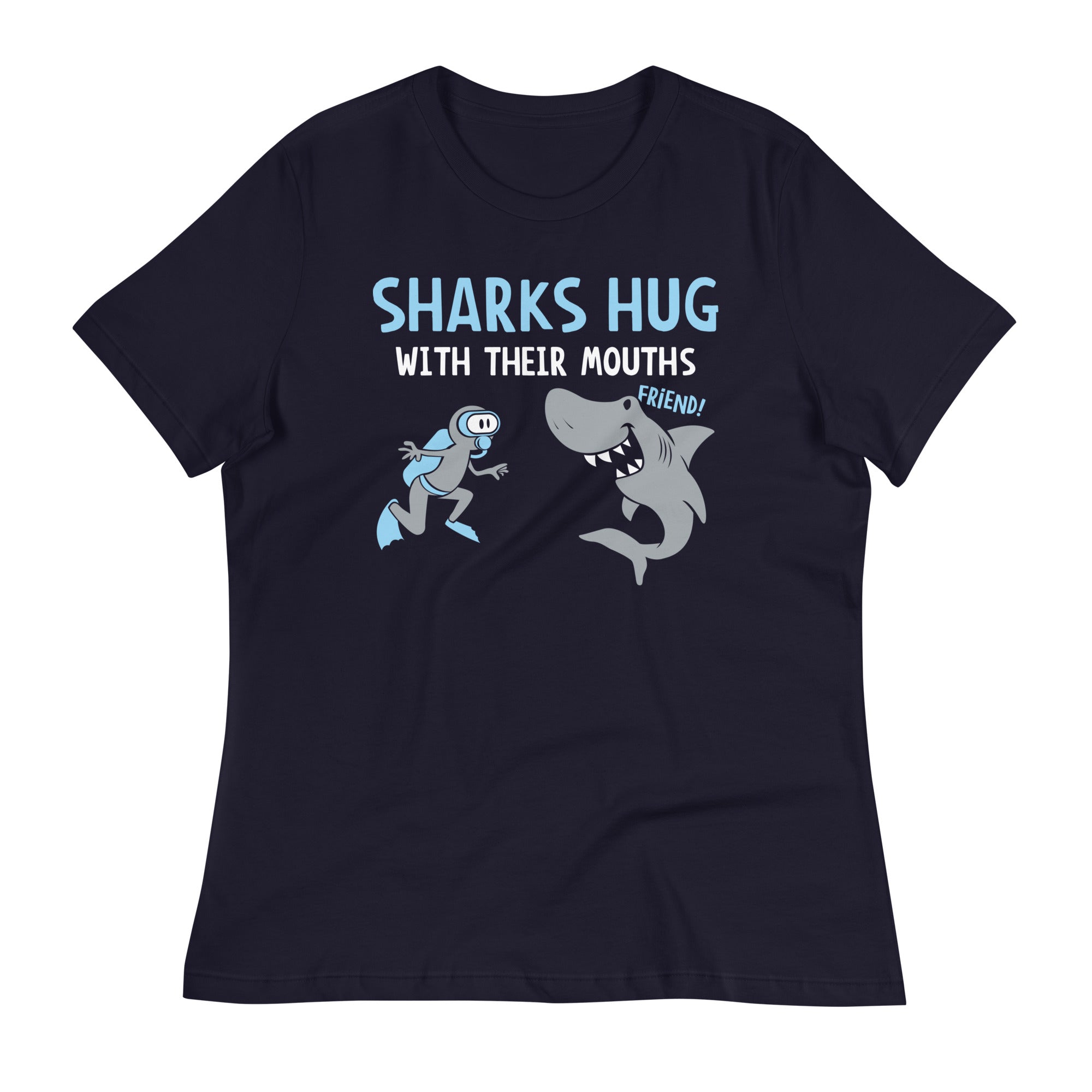 Sharks Hug With Their Mouths Women's Signature - Adult & Kids T-Shirts, Sweatshirts & Hoodies apparel design preview 1