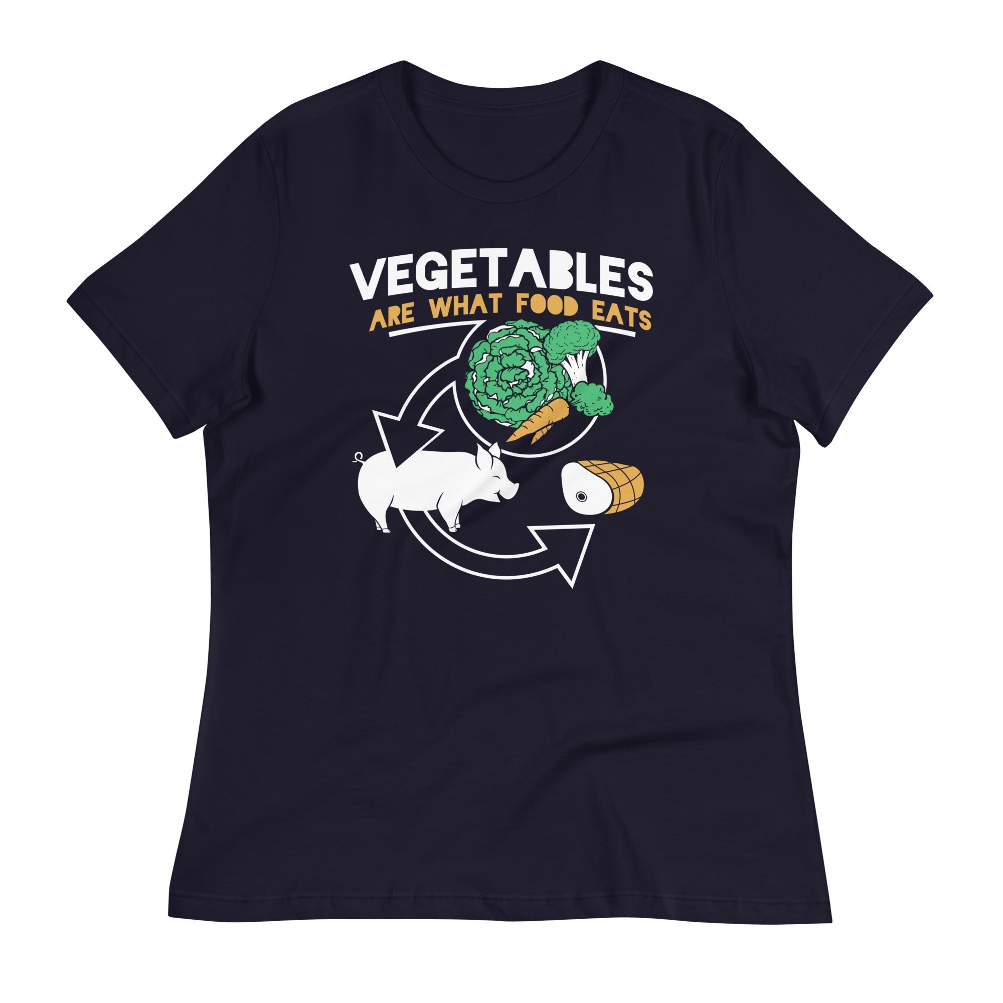 Vegetables Are What Food Eats Women's Signature - Adult & Kids T-Shirts, Sweatshirts & Hoodies apparel design preview 1