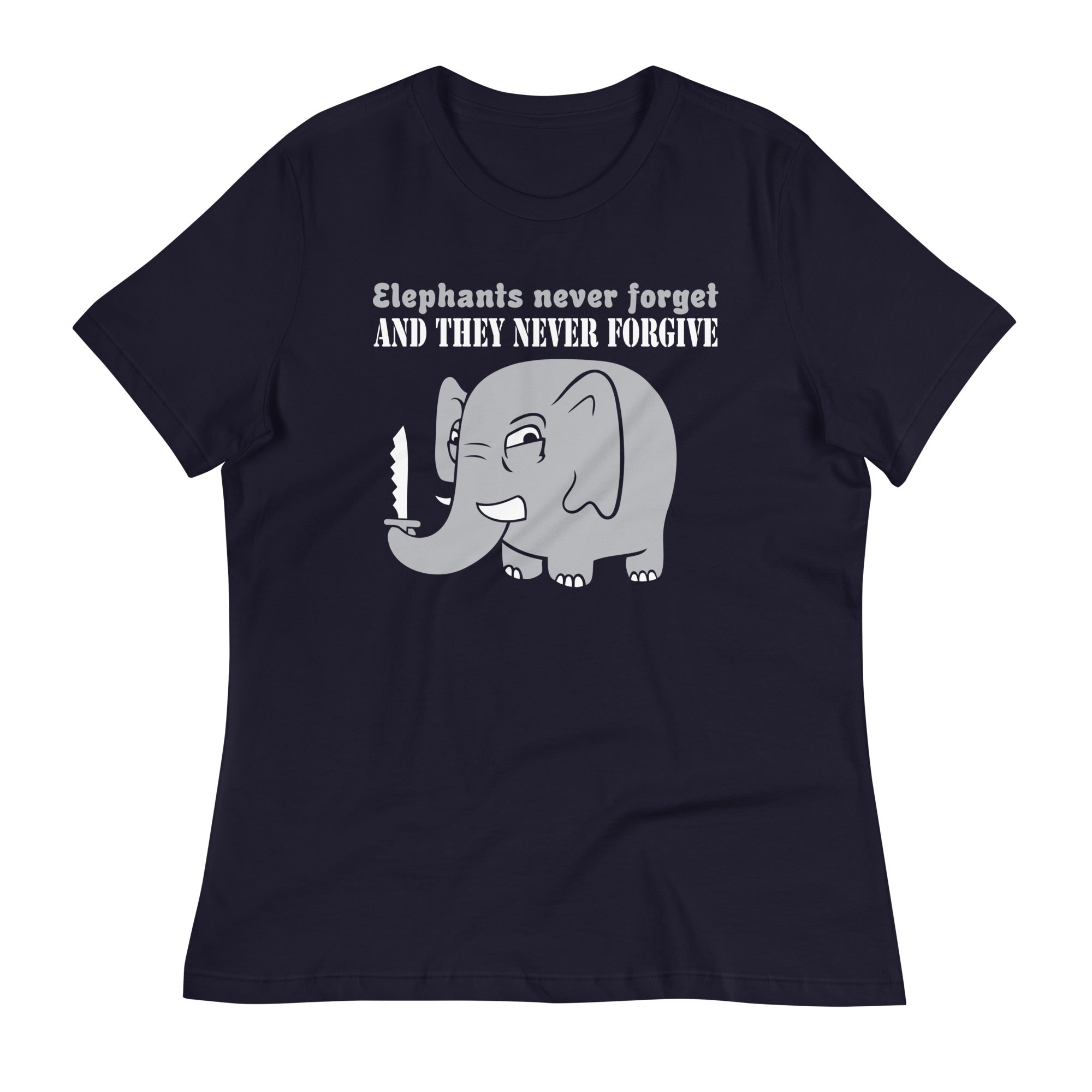 Elephants Never Forgive Women's Signature - Adult & Kids T-Shirts, Sweatshirts & Hoodies apparel design preview 1