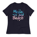 My Job Is Just Beach Women's Signature - Adult & Kids T-Shirts, Sweatshirts & Hoodies apparel design preview 1