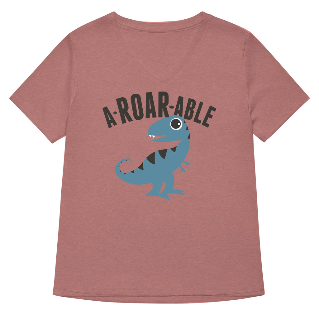 A-Roar-Able Women's V-Neck - Adult & Kids T-Shirts, Sweatshirts & Hoodies apparel design preview 1