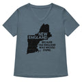 New England Women's V-Neck - Adult & Kids T-Shirts, Sweatshirts & Hoodies apparel design preview 1