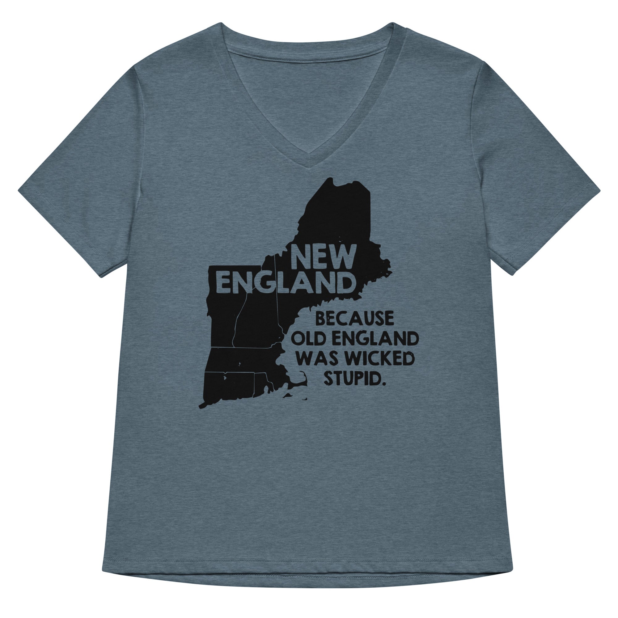 New England Women's V-Neck - Adult & Kids T-Shirts, Sweatshirts & Hoodies apparel design preview 1