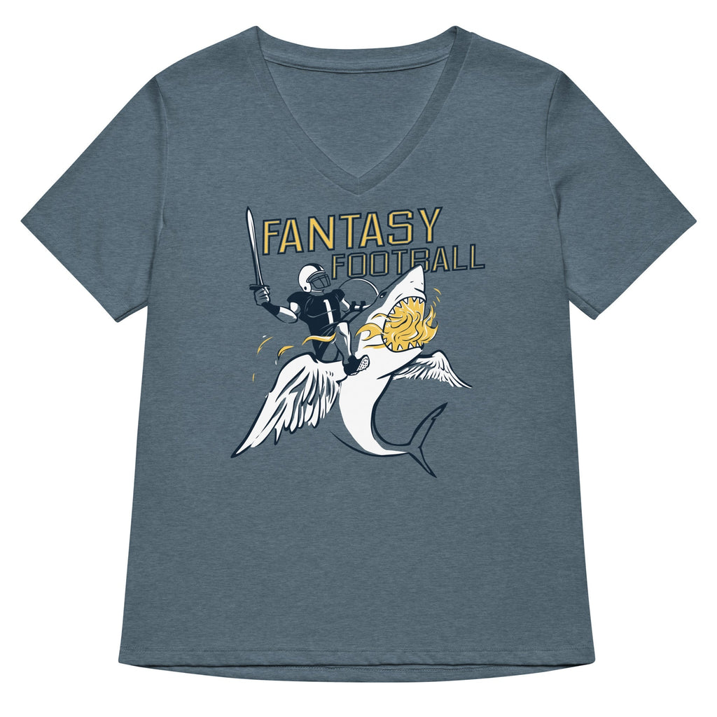 Fantasy Football Women's V-Neck - Adult & Kids T-Shirts, Sweatshirts & Hoodies apparel design preview 1