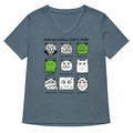 Meowoween Costumes Women's V-Neck - Adult & Kids T-Shirts, Sweatshirts & Hoodies apparel design preview 1
