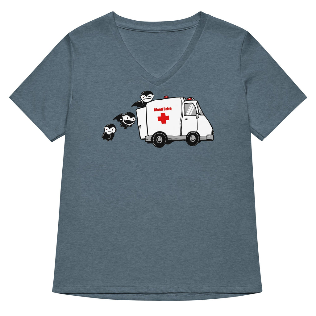 Blood Drive Vampires Women's V-Neck - Adult & Kids T-Shirts, Sweatshirts & Hoodies apparel design preview 1