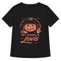 My Name Is Lewis Women's V-Neck - Adult & Kids T-Shirts, Sweatshirts & Hoodies apparel design preview 1