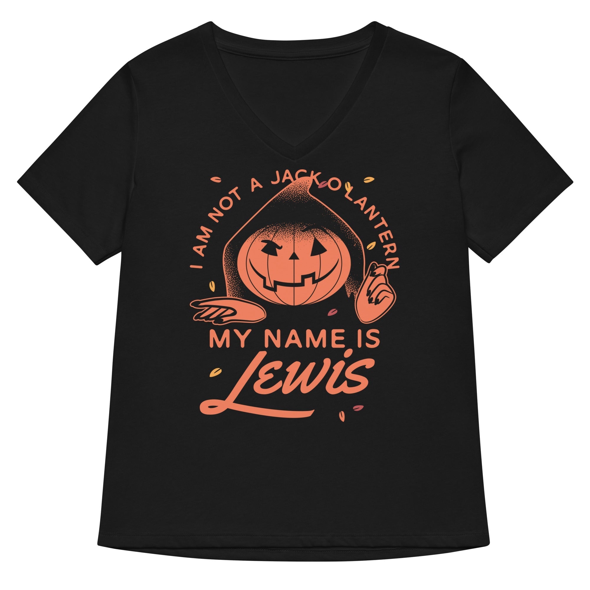 My Name Is Lewis Women's V-Neck - Adult & Kids T-Shirts, Sweatshirts & Hoodies apparel design preview 1
