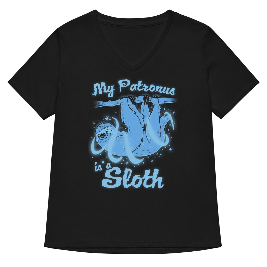 My Patronus Is A Sloth Women's V-Neck - Adult & Kids T-Shirts, Sweatshirts & Hoodies apparel design preview 1