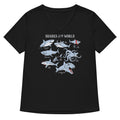 Sharks Of The World Women's V-Neck - Adult & Kids T-Shirts, Sweatshirts & Hoodies apparel design preview 1