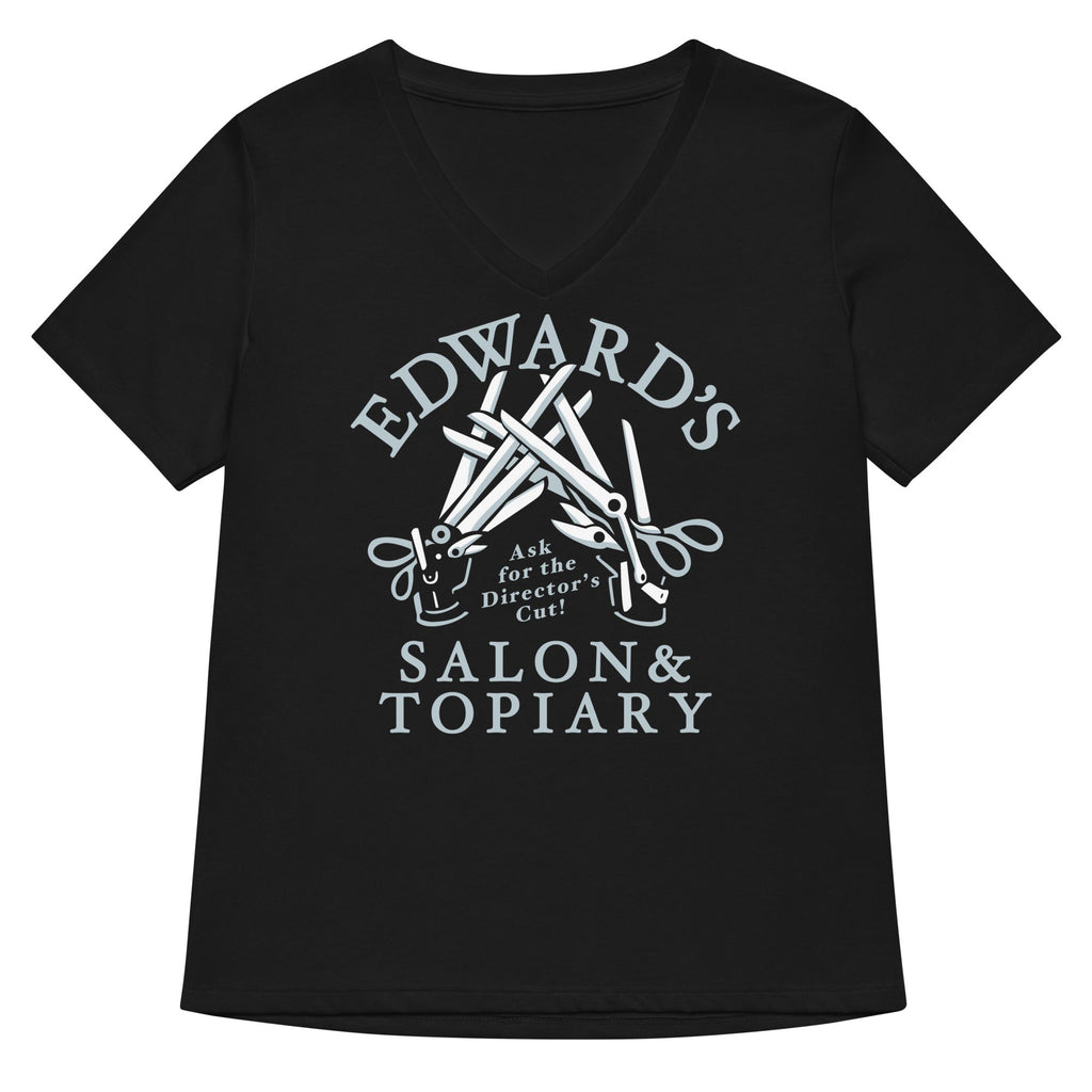 Edward's Salon and Topiary Women's V-Neck - Adult & Kids T-Shirts, Sweatshirts & Hoodies apparel design preview 1