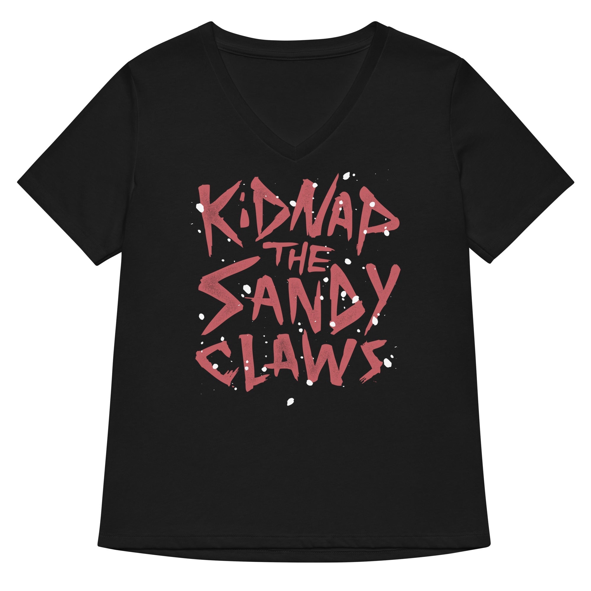Kidnap The Sandy Claws Women's V-Neck - Adult & Kids T-Shirts, Sweatshirts & Hoodies apparel design preview 1