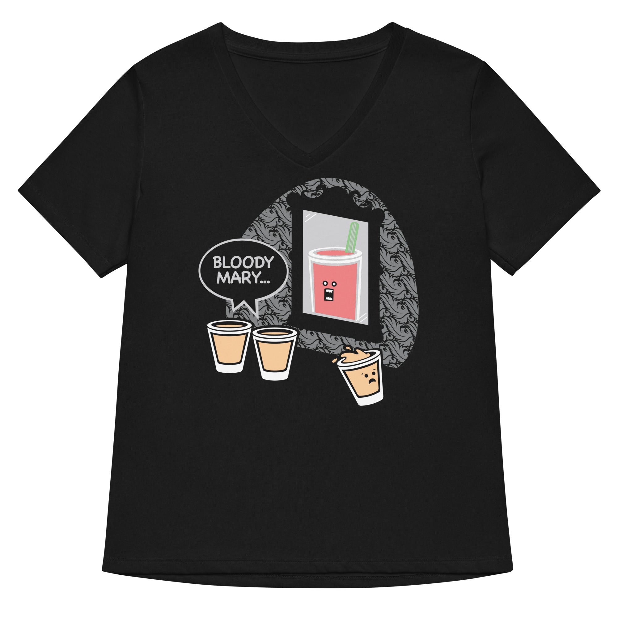 Bloody Mary Women's V-Neck - Adult & Kids T-Shirts, Sweatshirts & Hoodies apparel design preview 1