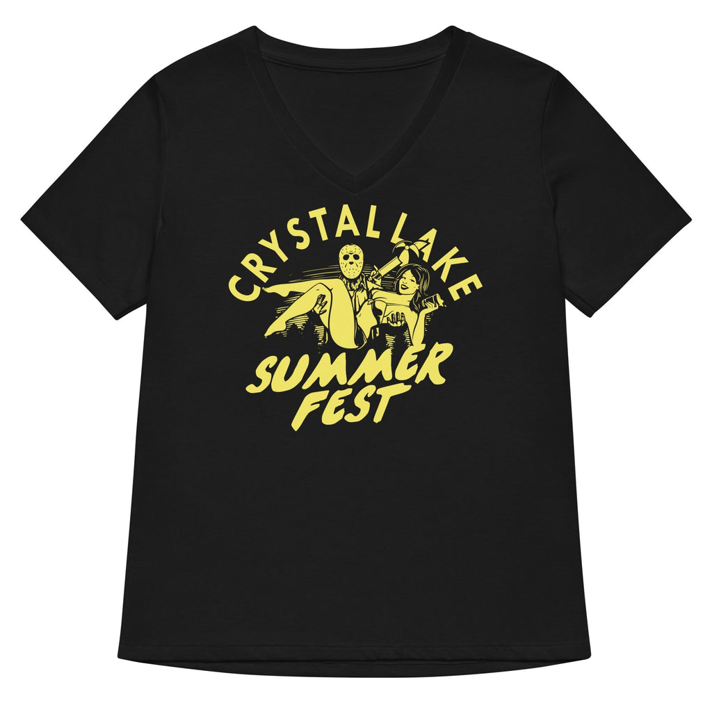 Crystal Lake Summer Fest Women's V-Neck - Adult & Kids T-Shirts, Sweatshirts & Hoodies apparel design preview 1