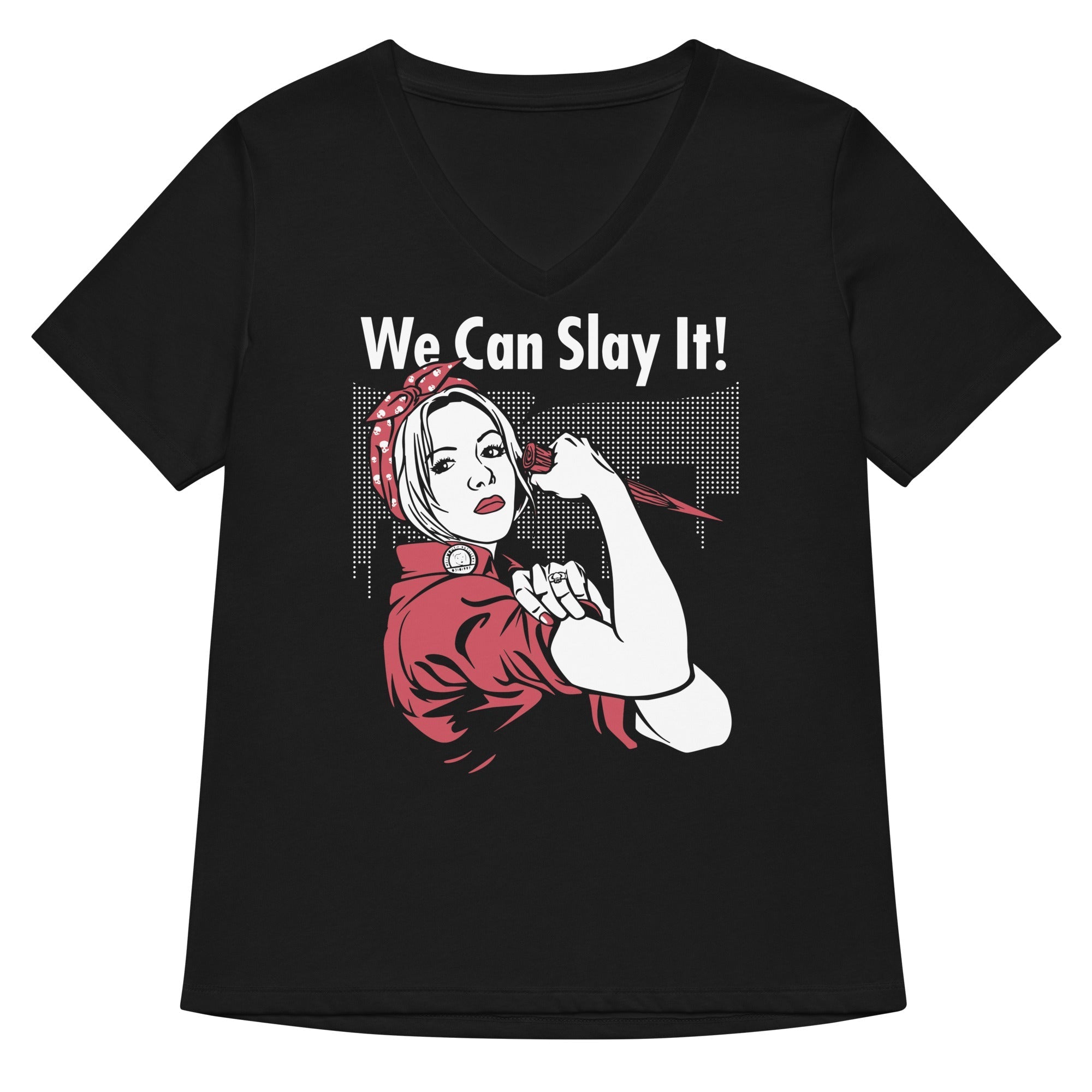 We Can Slay It! Women's V-Neck - Adult & Kids T-Shirts, Sweatshirts & Hoodies apparel design preview 1