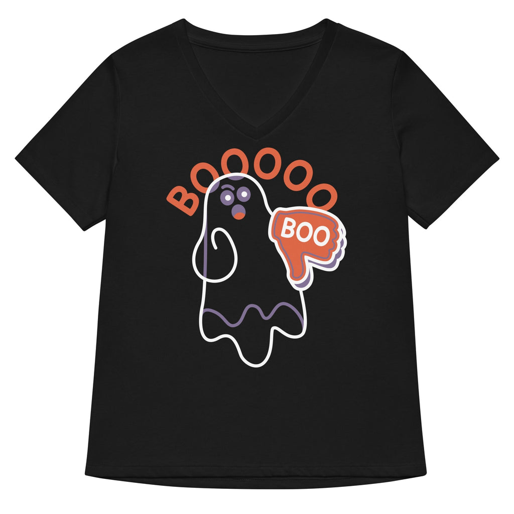 Ghost Boo Women's V-Neck - Adult & Kids T-Shirts, Sweatshirts & Hoodies apparel design preview 1