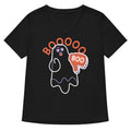 Ghost Boo Women's V-Neck - Adult & Kids T-Shirts, Sweatshirts & Hoodies apparel design preview 1