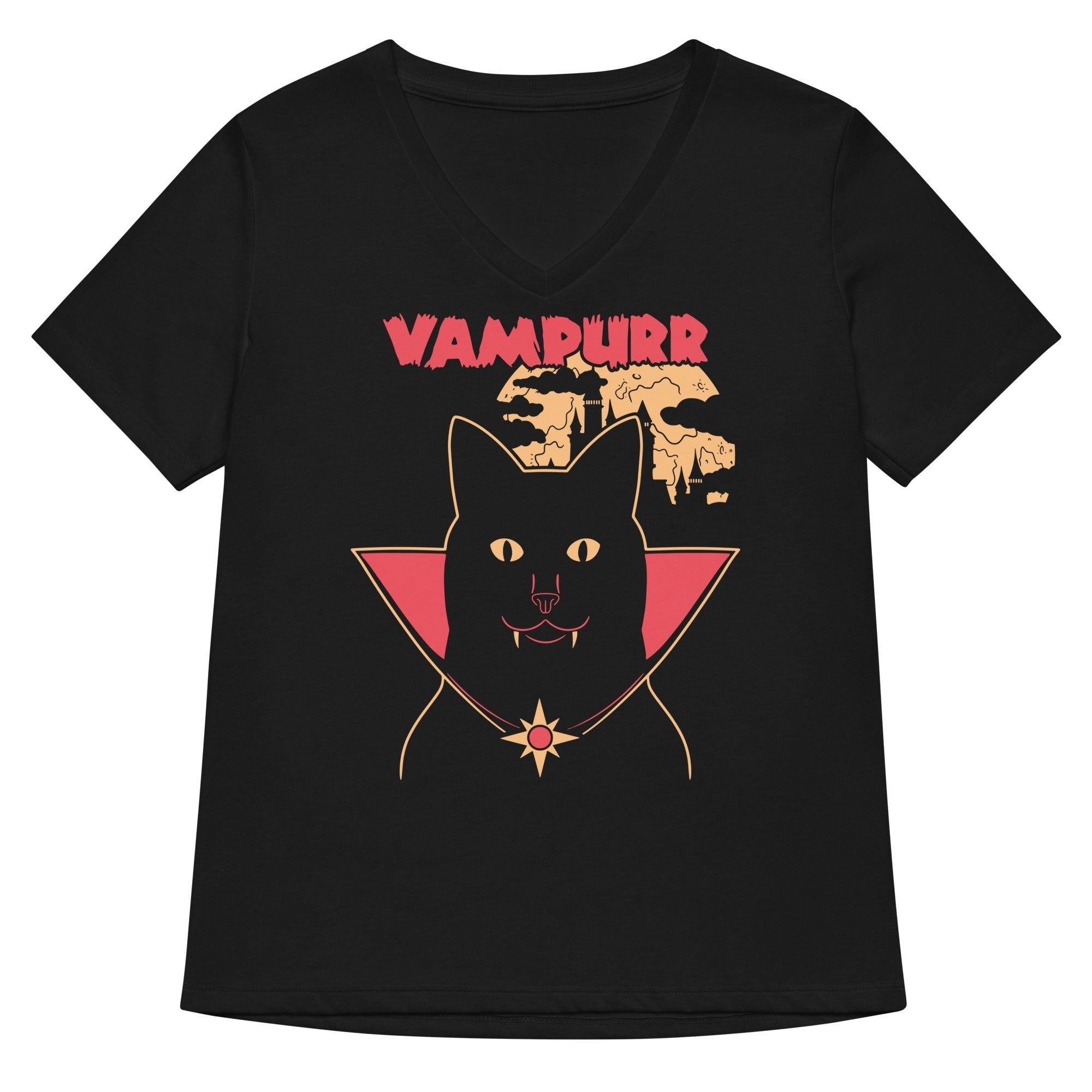 Vampurr Women's V-Neck - Adult & Kids T-Shirts, Sweatshirts & Hoodies apparel design preview 1