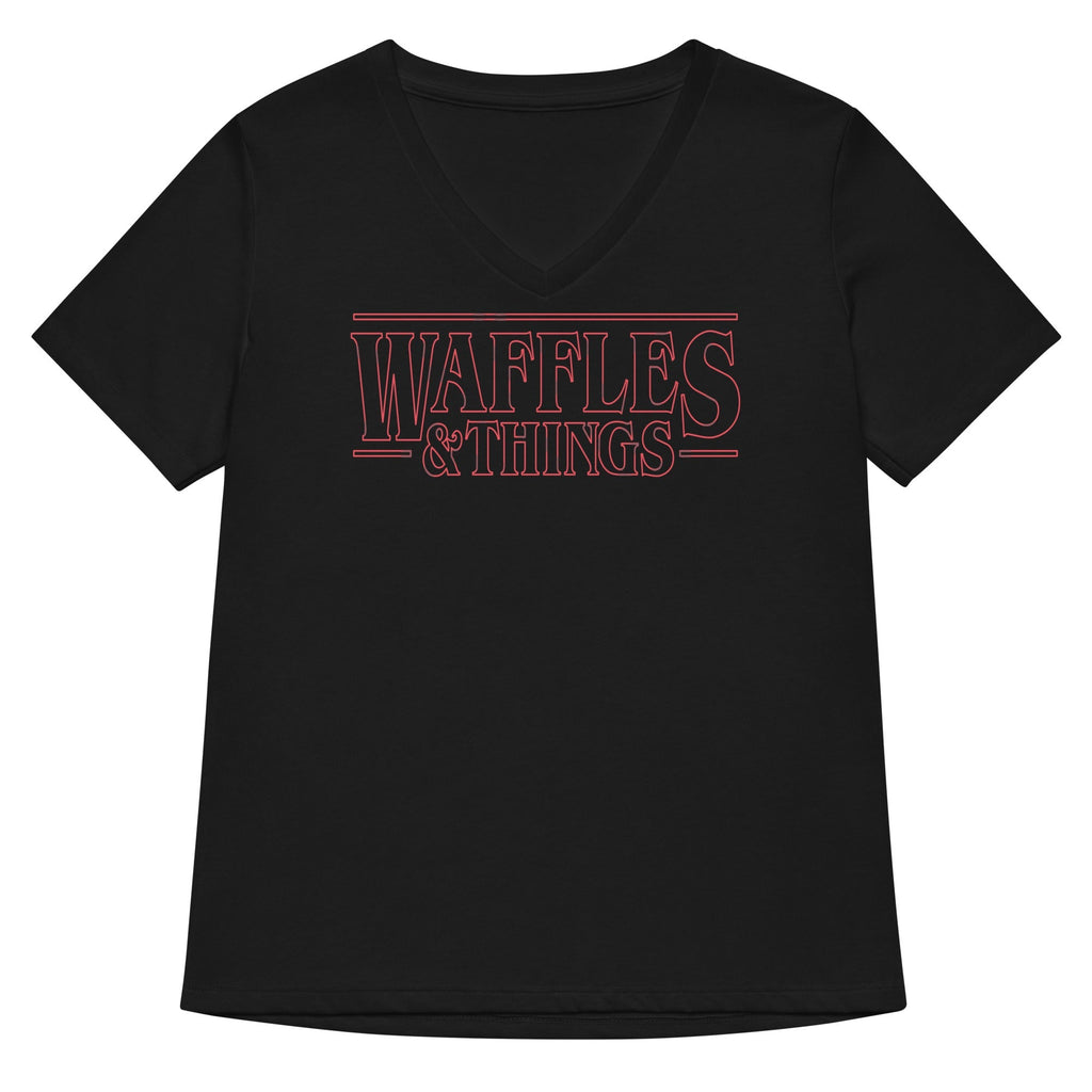 Waffles Things Women's V-Neck - Adult & Kids T-Shirts, Sweatshirts & Hoodies apparel design preview 1