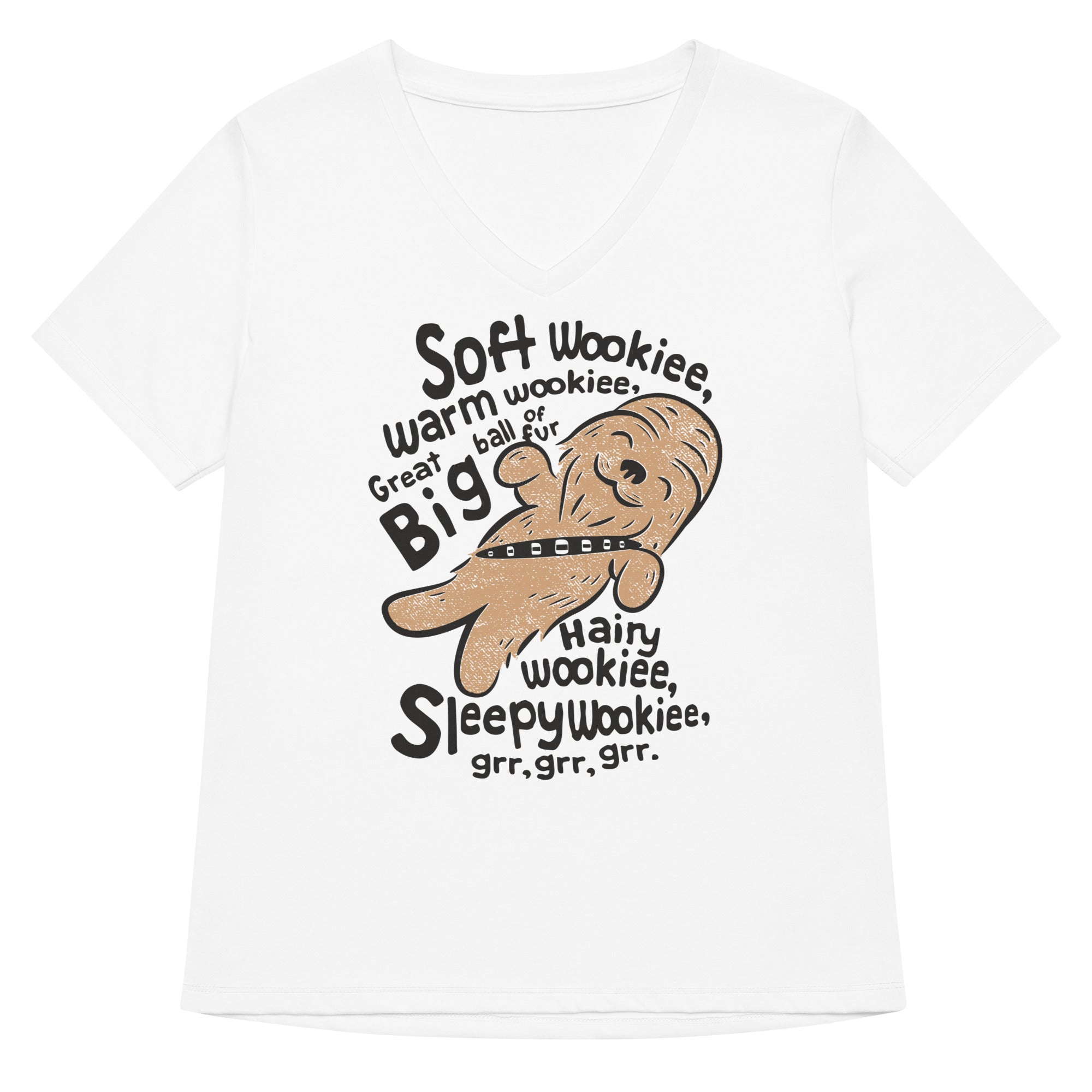 Soft Wookiee, Warm Women's V-Neck - Adult & Kids T-Shirts, Sweatshirts & Hoodies apparel design preview 1