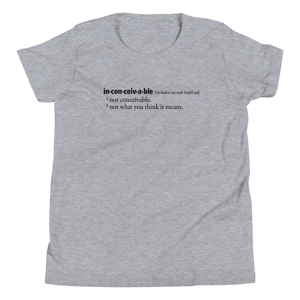 Inconceivable Definition Kid's - Adult & Kids T-Shirts, Sweatshirts & Hoodies apparel design preview 1
