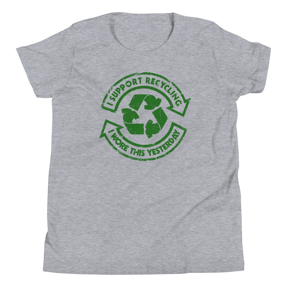 I Support Recycling Kid's - Adult & Kids T-Shirts, Sweatshirts & Hoodies apparel design preview 1