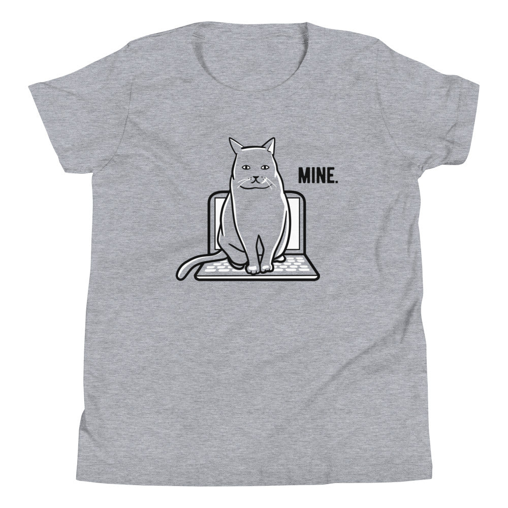 Mine Computer Cat Kid's - Adult & Kids T-Shirts, Sweatshirts & Hoodies apparel design preview 1