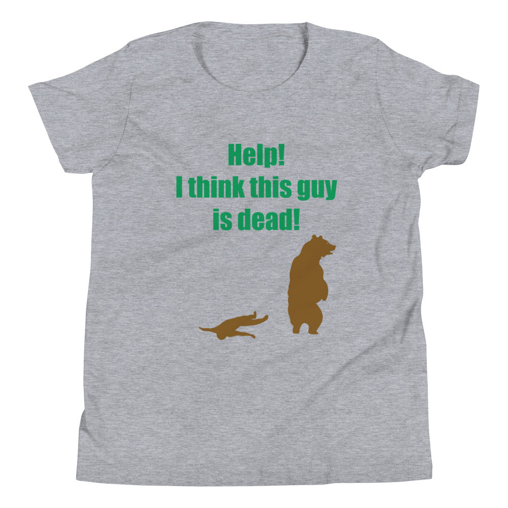 Help! I Think This Guy Is Dead! Kid's - Adult & Kids T-Shirts, Sweatshirts & Hoodies apparel design preview 1
