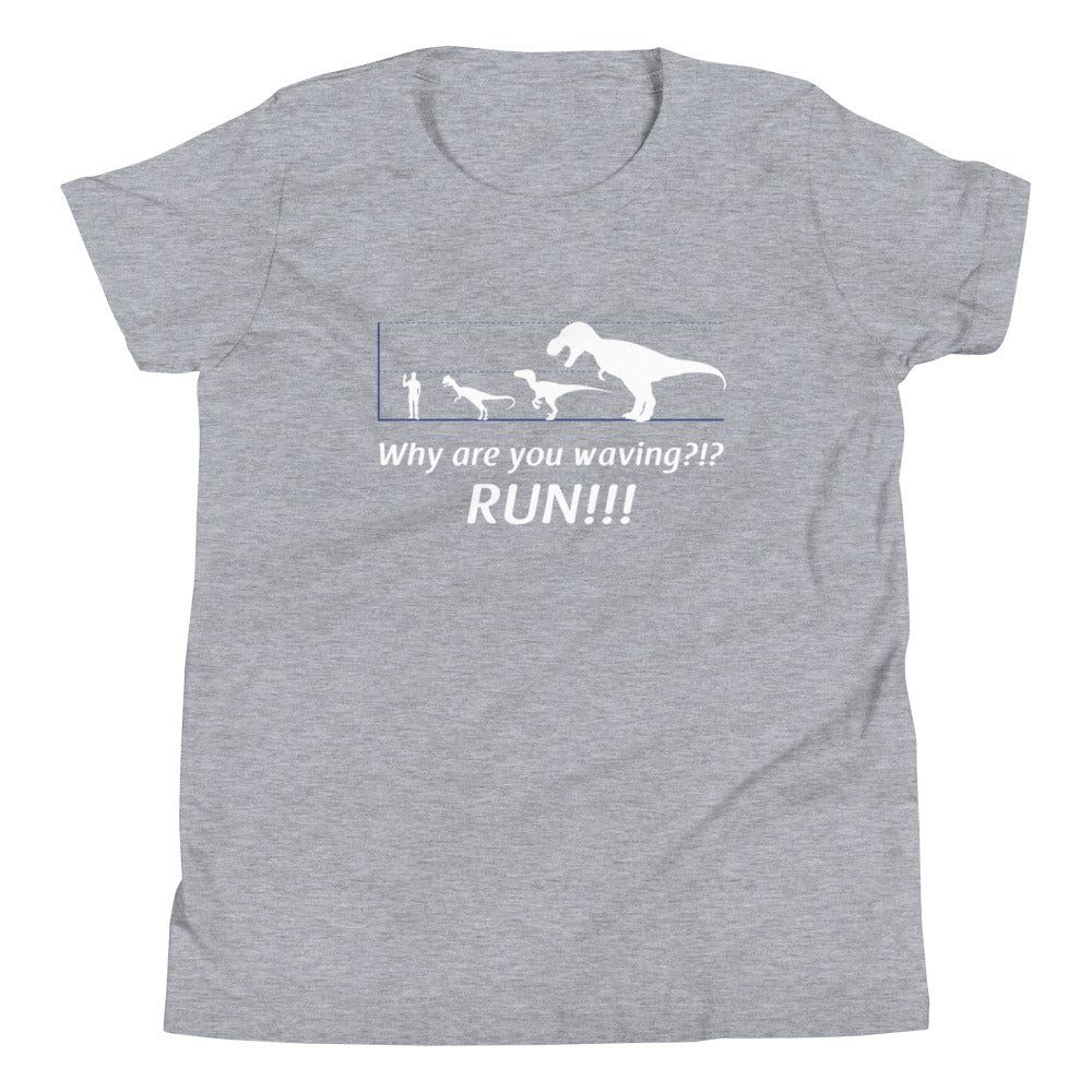 Why Are You Waving? Run! Kid's - Adult & Kids T-Shirts, Sweatshirts & Hoodies apparel design preview 1